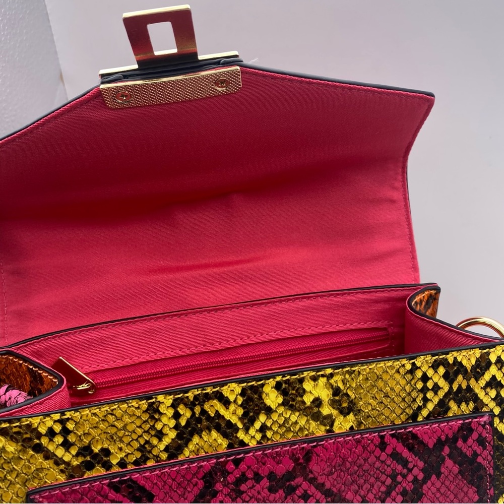 Aldo Women's Martis Totes Handbags Shoulder Strap Multi Color Animal Print - Picture 9 of 12